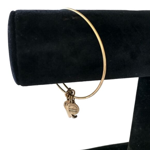 Alex and Ani Graduation Cap Bracelet Bangle Gold Tone Expandable Charm 2018. - Picture 9 of 9